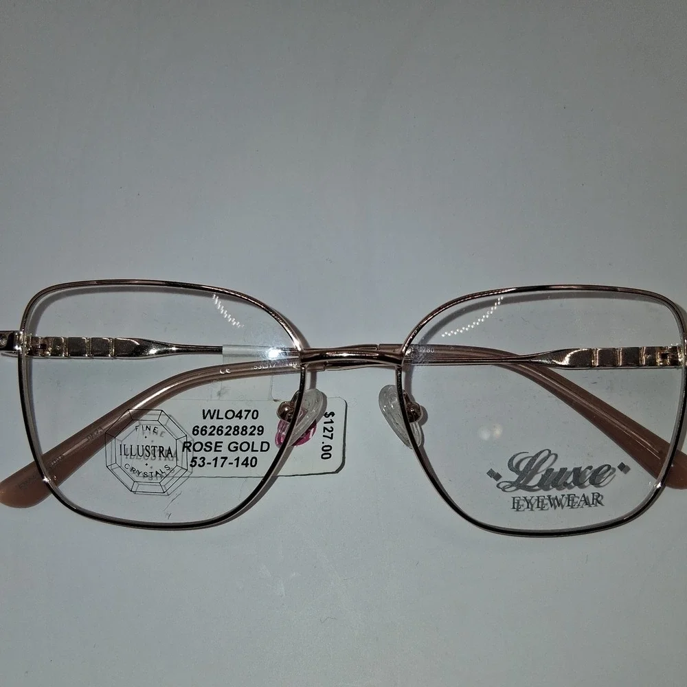 LUXE EYEGLASSES WL0470 NWT 53-17-140